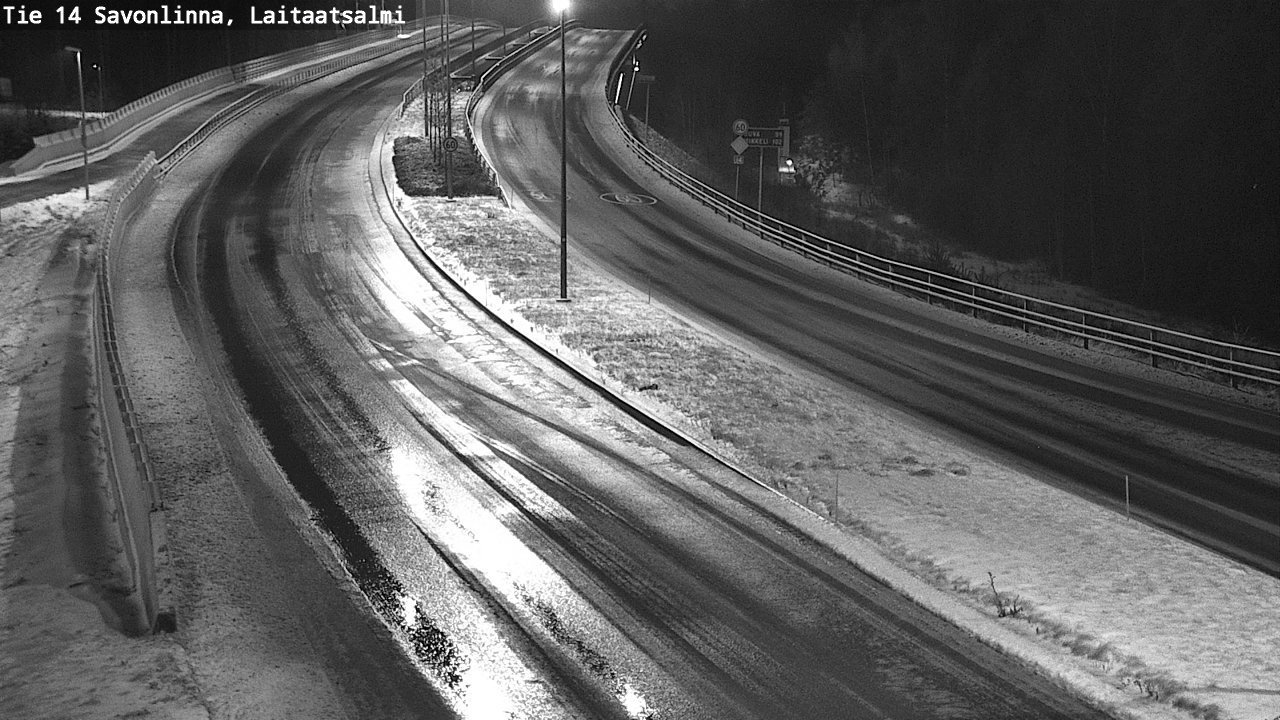 Weather Camera Image Väg 14 Nyslott, Laitaatsalmi, Savonlinna, Etelä-Savo