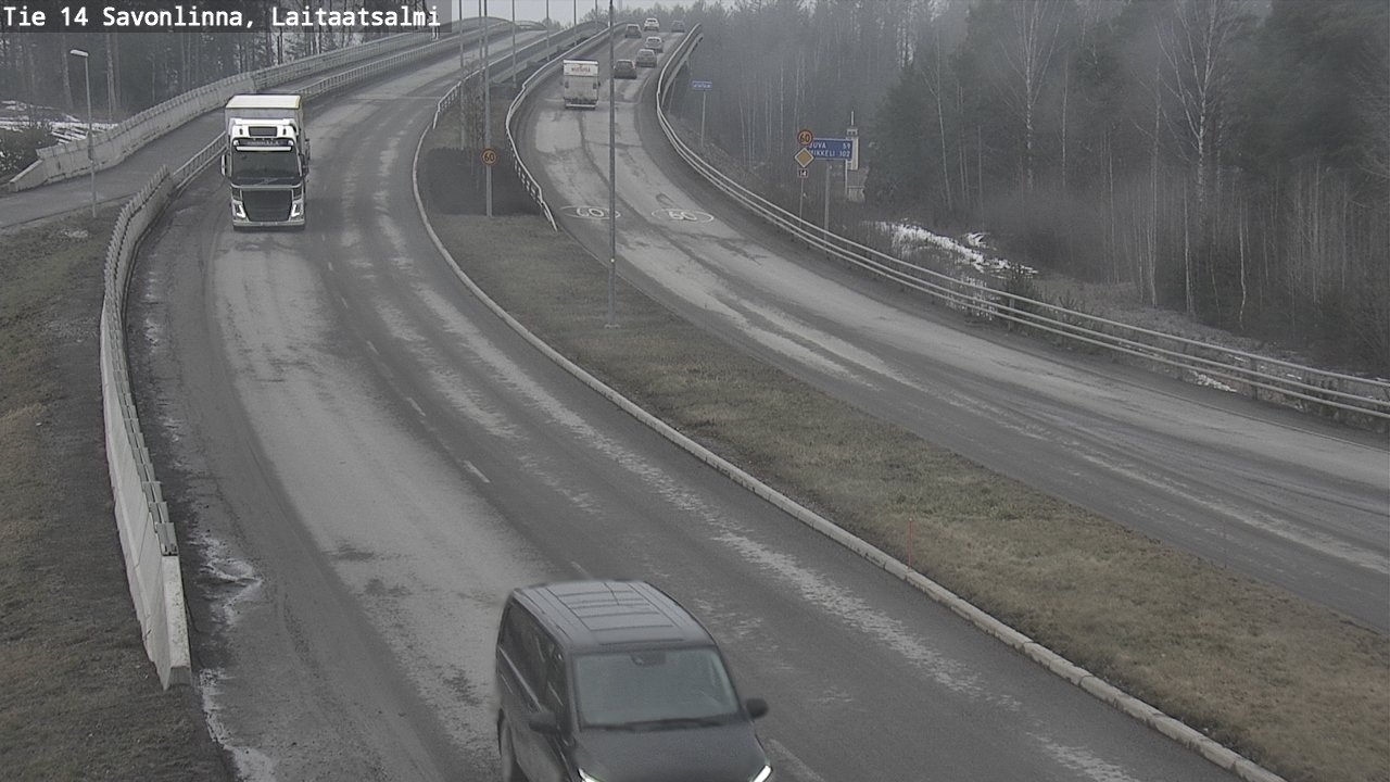 Weather Camera Image Road 14 Savonlinna, Laitaatsalmi, Savonlinna, Etelä-Savo