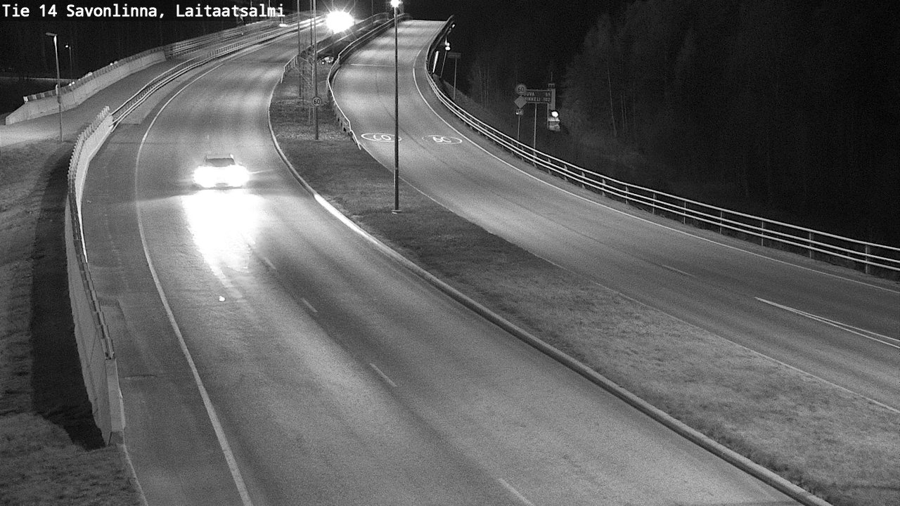 Weather Camera Image Väg 14 Nyslott, Laitaatsalmi, Savonlinna, Etelä-Savo