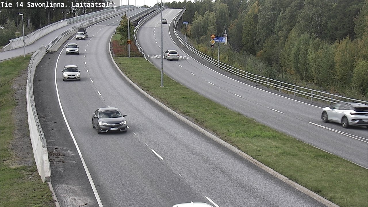 Weather Camera Image Road 14 Savonlinna, Laitaatsalmi, Savonlinna, Etelä-Savo