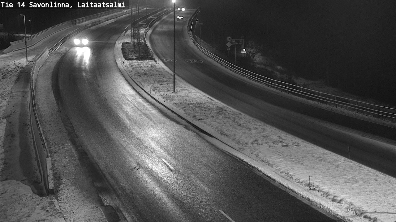 Weather Camera Image Väg 14 Nyslott, Laitaatsalmi, Savonlinna, Etelä-Savo