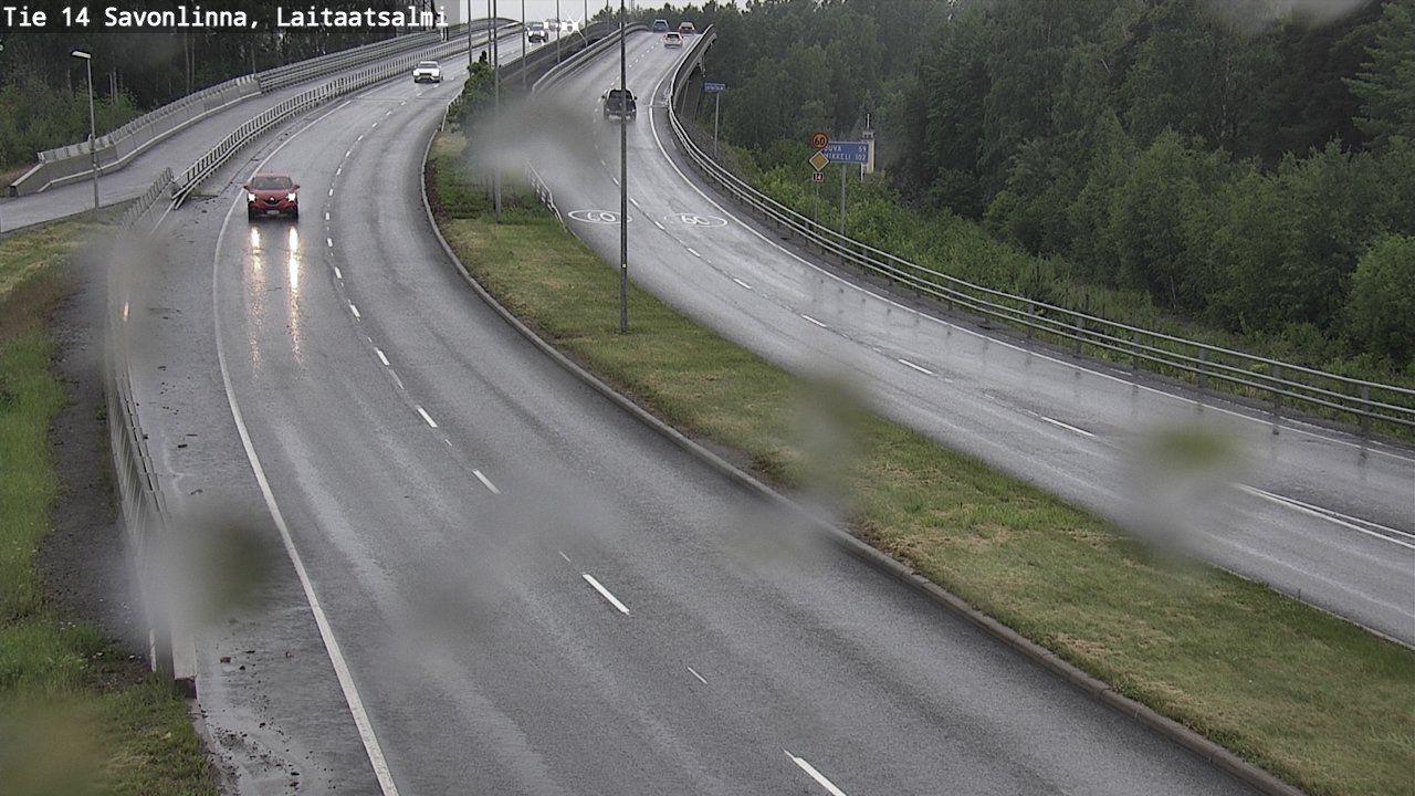Weather Camera Image Väg 14 Nyslott, Laitaatsalmi, Savonlinna, Etelä-Savo