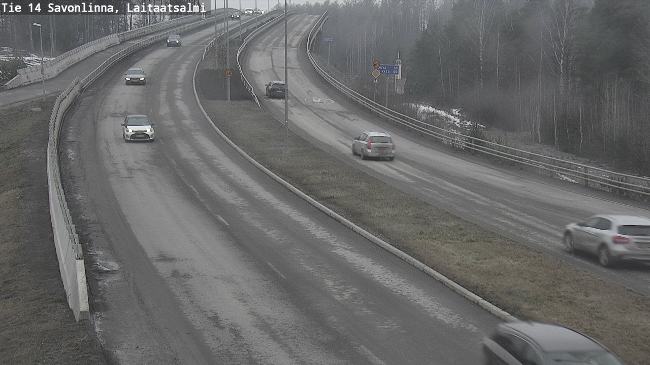 Weather Camera Image Road 14 Savonlinna, Laitaatsalmi, Savonlinna, Etelä-Savo