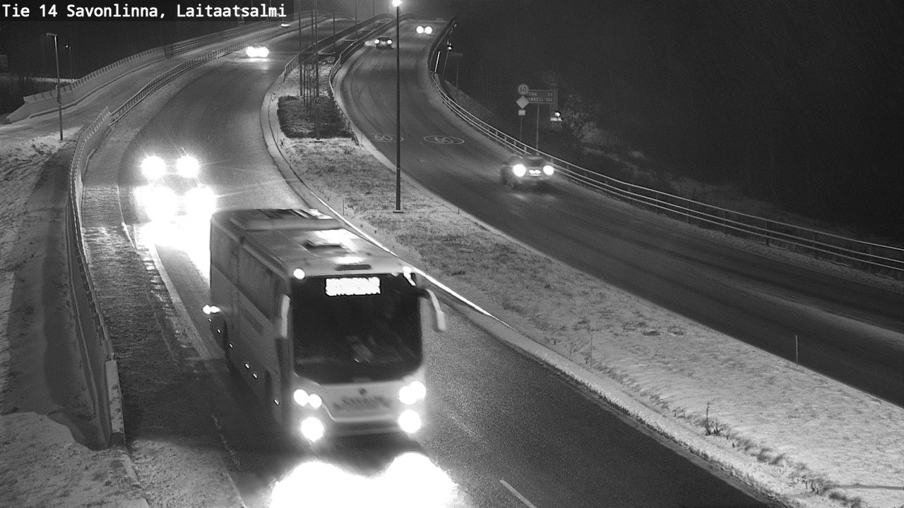 Weather Camera Image Väg 14 Nyslott, Laitaatsalmi, Savonlinna, Etelä-Savo
