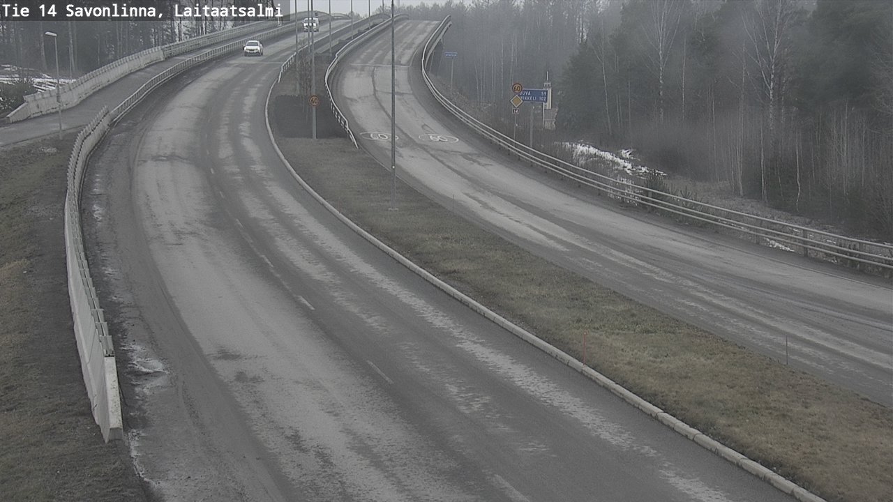 Weather Camera Image Road 14 Savonlinna, Laitaatsalmi, Savonlinna, Etelä-Savo