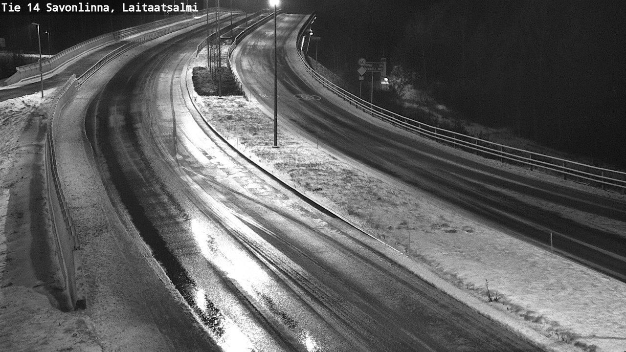 Weather Camera Image Väg 14 Nyslott, Laitaatsalmi, Savonlinna, Etelä-Savo
