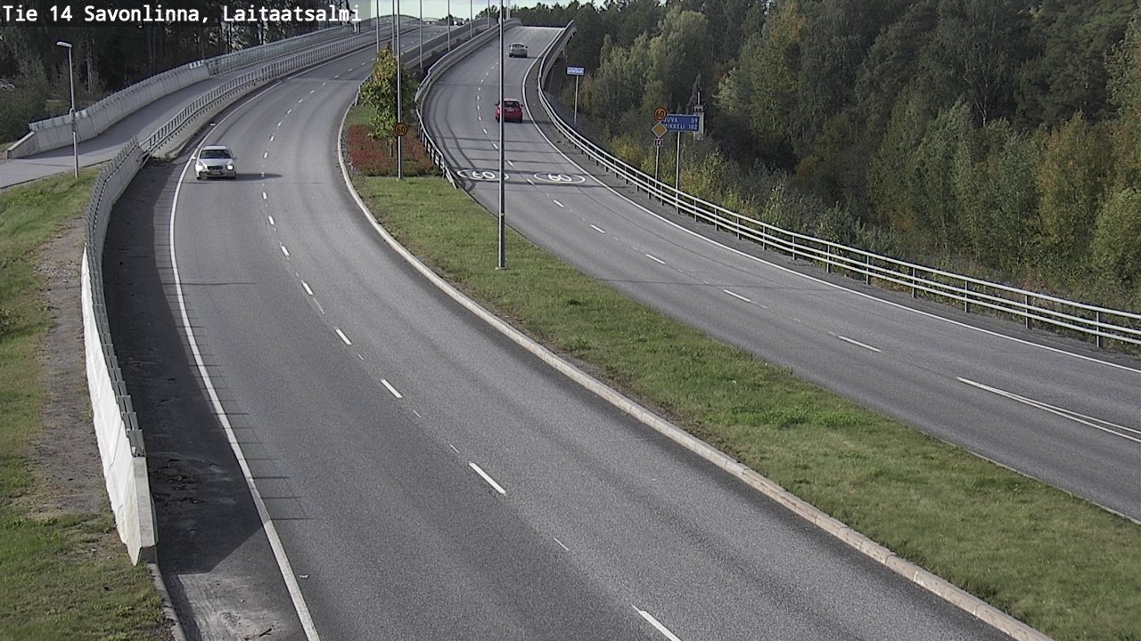 Weather Camera Image Road 14 Savonlinna, Laitaatsalmi, Savonlinna, Etelä-Savo