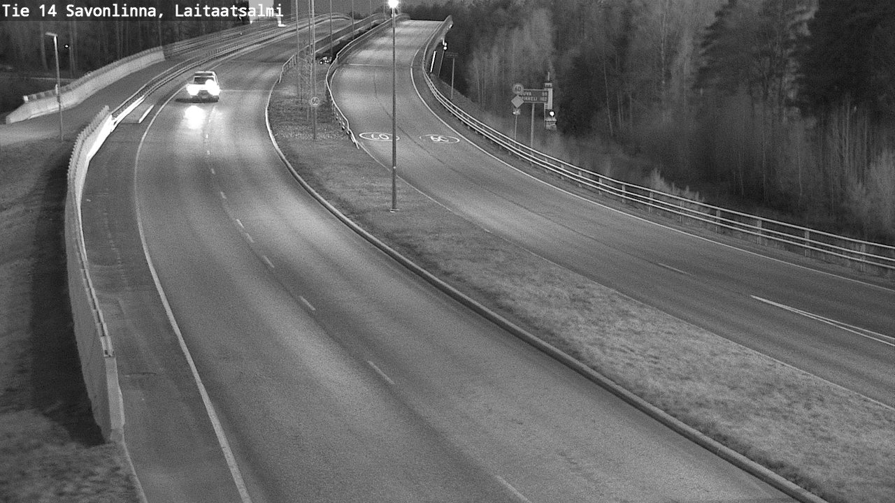 Weather Camera Image Road 14 Savonlinna, Laitaatsalmi, Savonlinna, Etelä-Savo