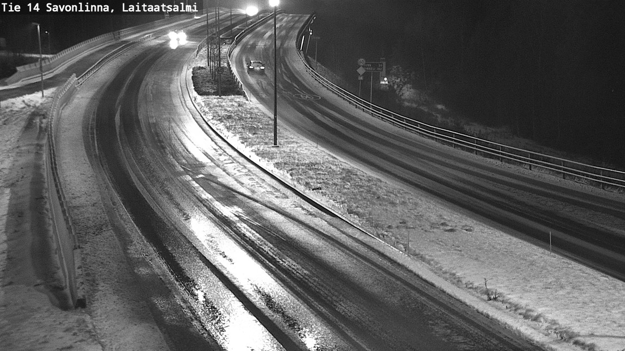 Weather Camera Image Väg 14 Nyslott, Laitaatsalmi, Savonlinna, Etelä-Savo