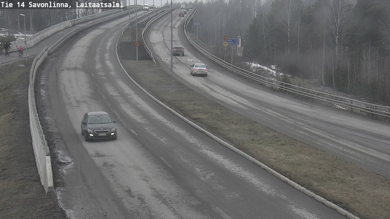 Weather Camera Image Road 14 Savonlinna, Laitaatsalmi, Savonlinna, Etelä-Savo