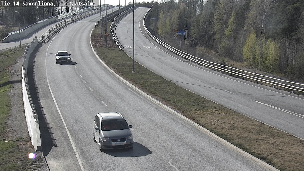 Weather Camera Image Väg 14 Nyslott, Laitaatsalmi, Savonlinna, Etelä-Savo