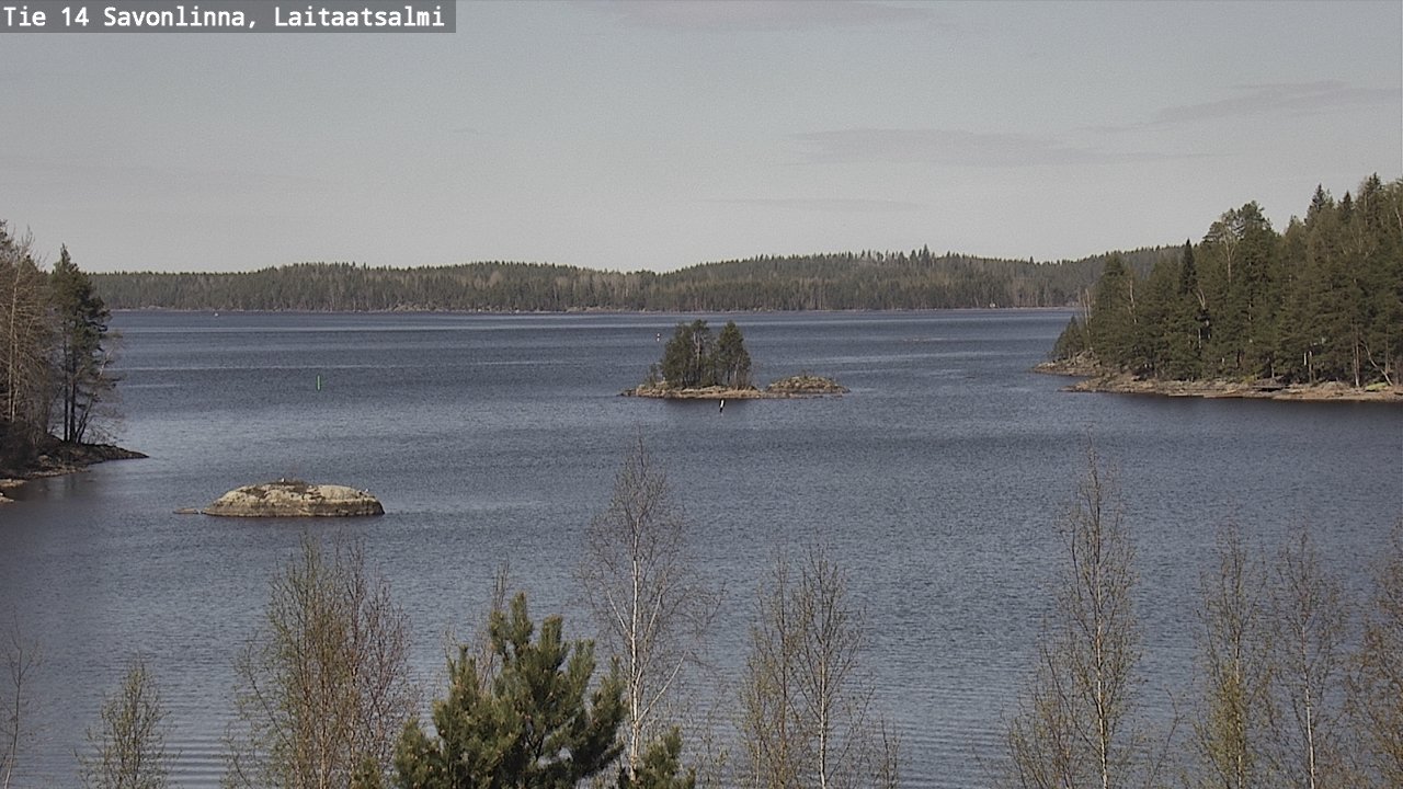 Weather Camera Image Road 14 Savonlinna, Laitaatsalmi, Savonlinna, Etelä-Savo