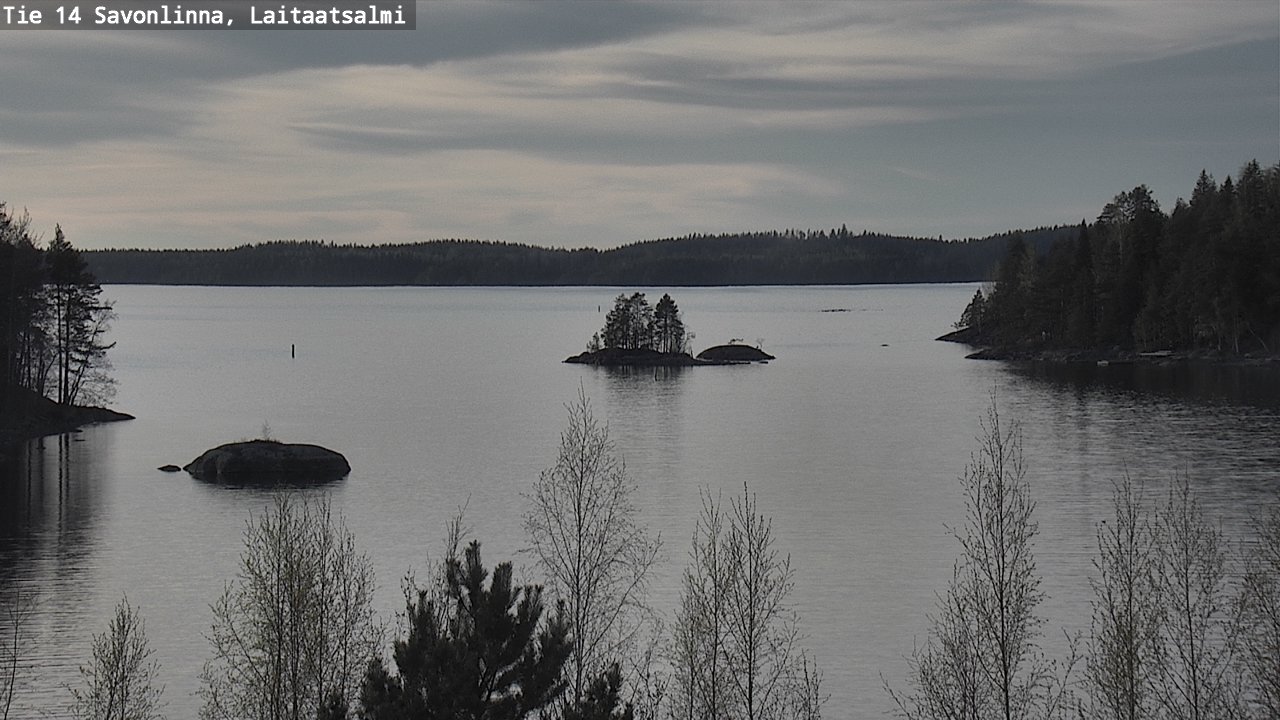 Weather Camera Image Väg 14 Nyslott, Laitaatsalmi, Savonlinna, Etelä-Savo