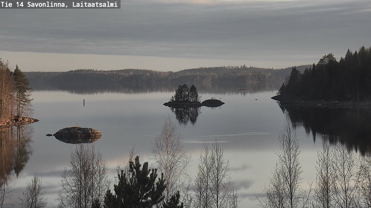 Weather Camera Image Väg 14 Nyslott, Laitaatsalmi, Savonlinna, Etelä-Savo
