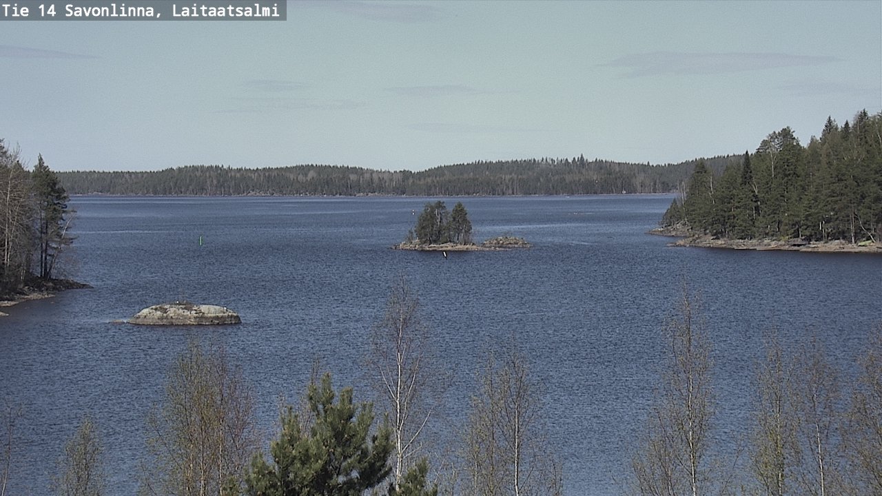 Weather Camera Image Road 14 Savonlinna, Laitaatsalmi, Savonlinna, Etelä-Savo
