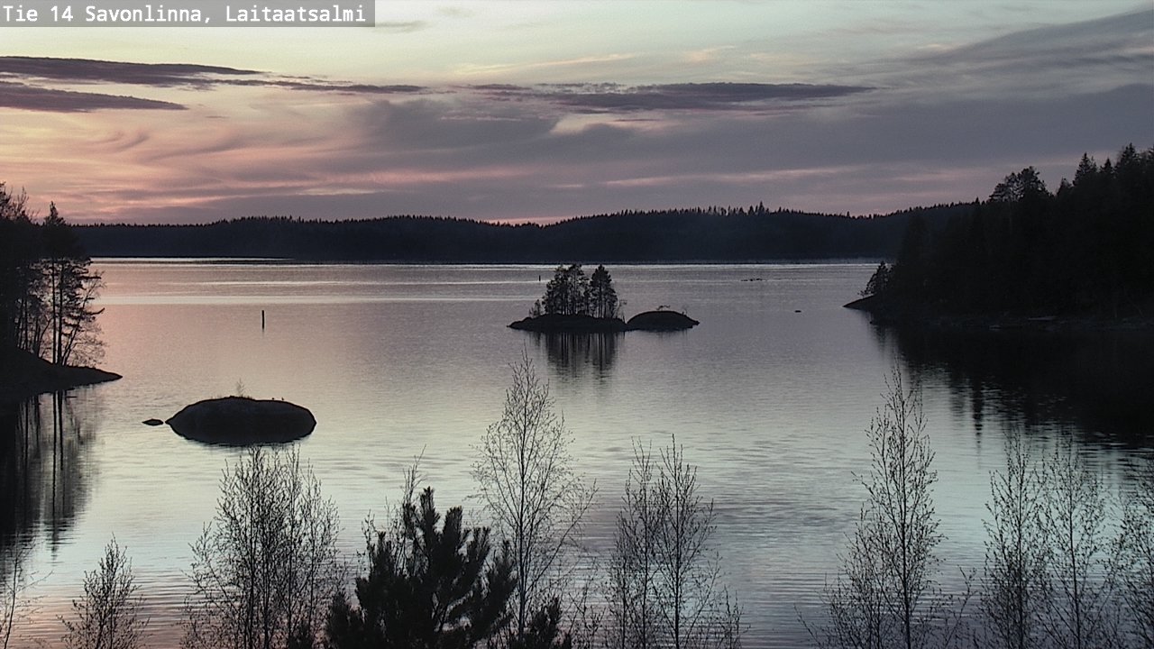 Weather Camera Image Väg 14 Nyslott, Laitaatsalmi, Savonlinna, Etelä-Savo