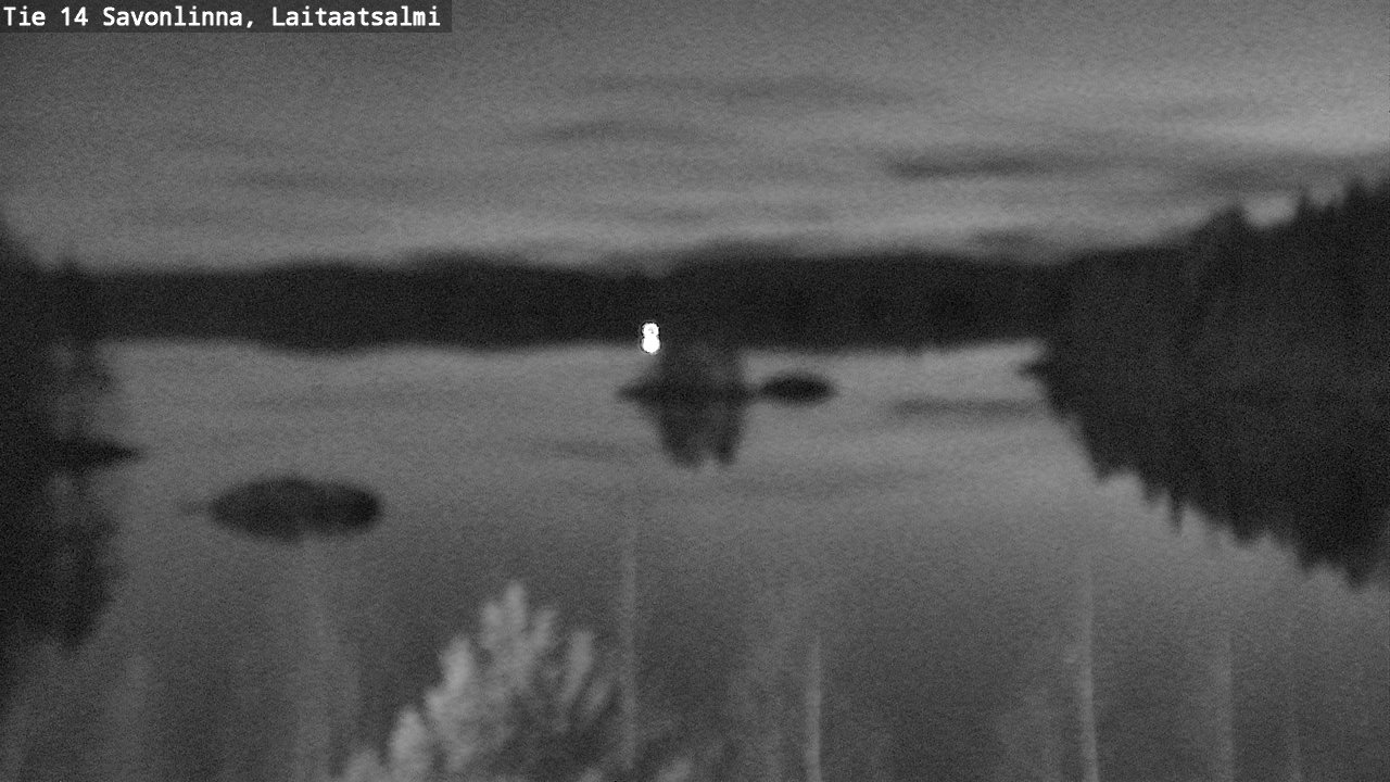 Weather Camera Image Väg 14 Nyslott, Laitaatsalmi, Savonlinna, Etelä-Savo