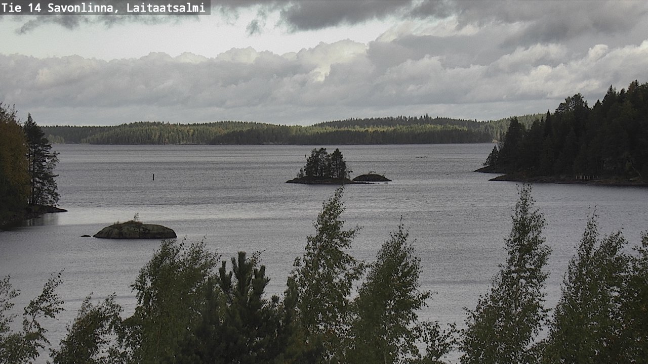 Weather Camera Image Road 14 Savonlinna, Laitaatsalmi, Savonlinna, Etelä-Savo