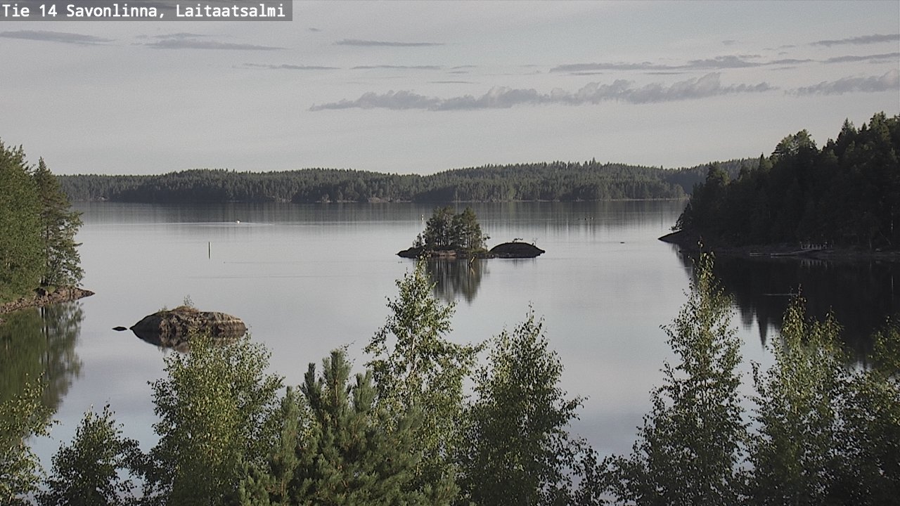 Weather Camera Image Road 14 Savonlinna, Laitaatsalmi, Savonlinna, Etelä-Savo