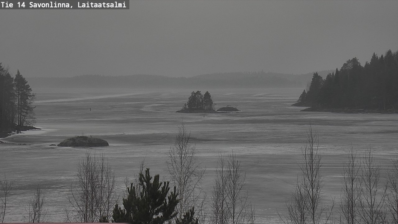 Weather Camera Image Väg 14 Nyslott, Laitaatsalmi, Savonlinna, Etelä-Savo