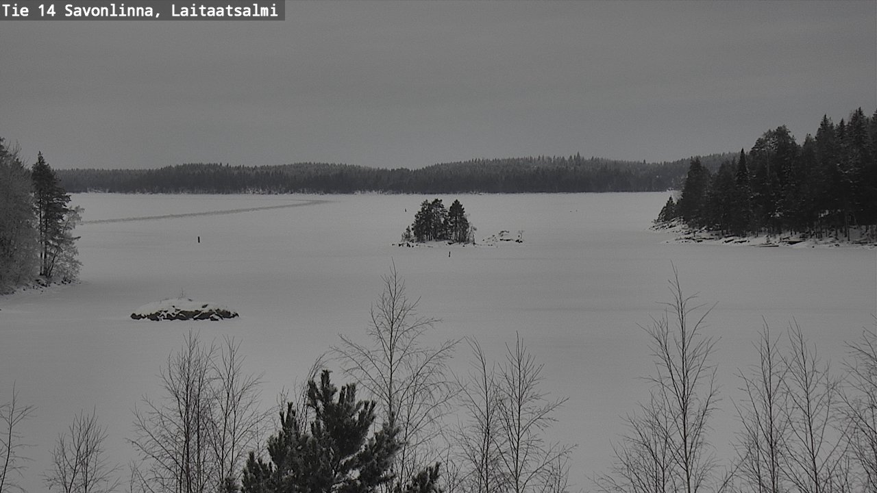 Weather Camera Image Road 14 Savonlinna, Laitaatsalmi, Savonlinna, Etelä-Savo