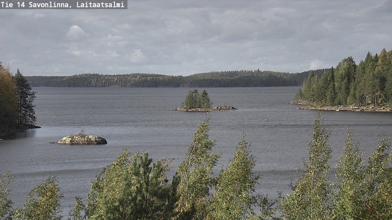 Weather Camera Image Väg 14 Nyslott, Laitaatsalmi, Savonlinna, Etelä-Savo