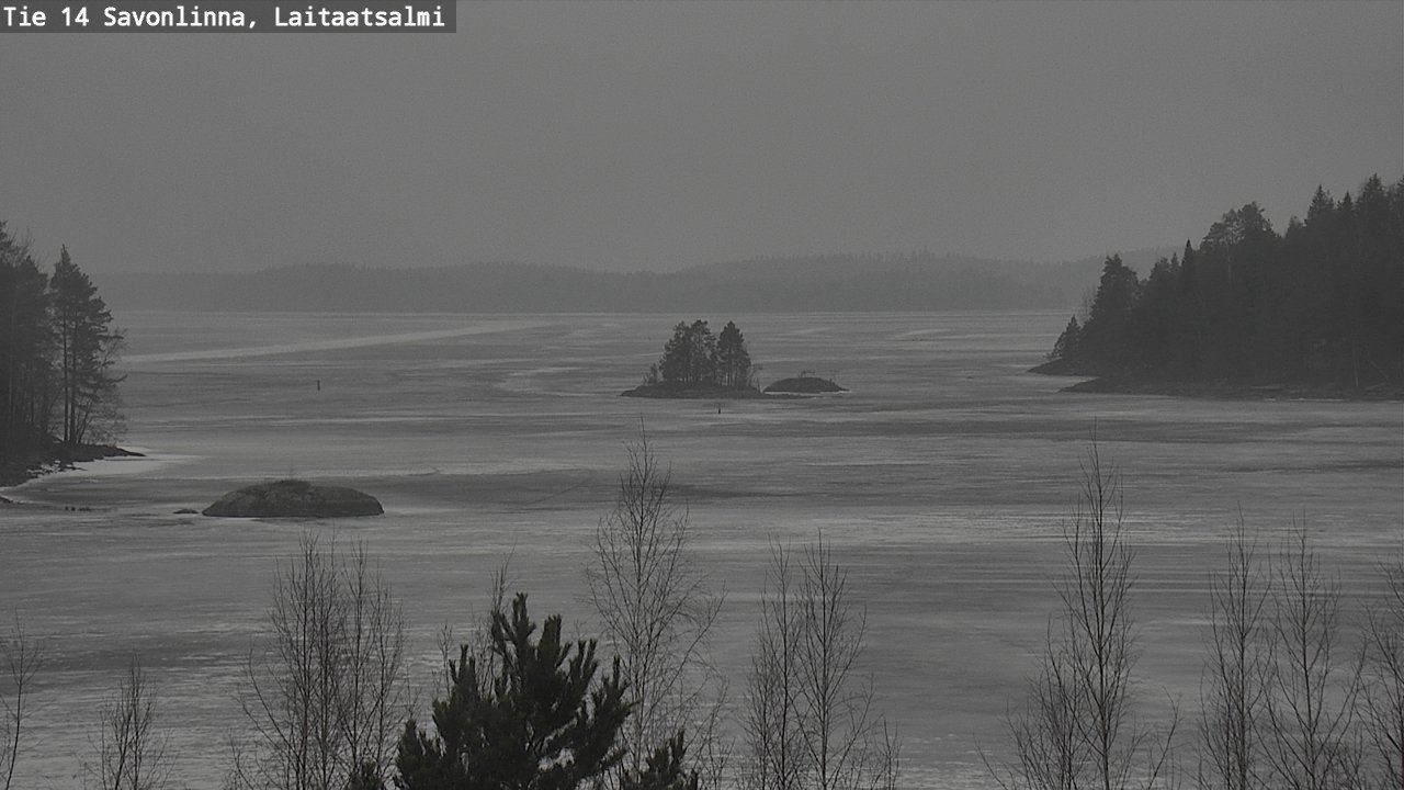 Weather Camera Image Väg 14 Nyslott, Laitaatsalmi, Savonlinna, Etelä-Savo