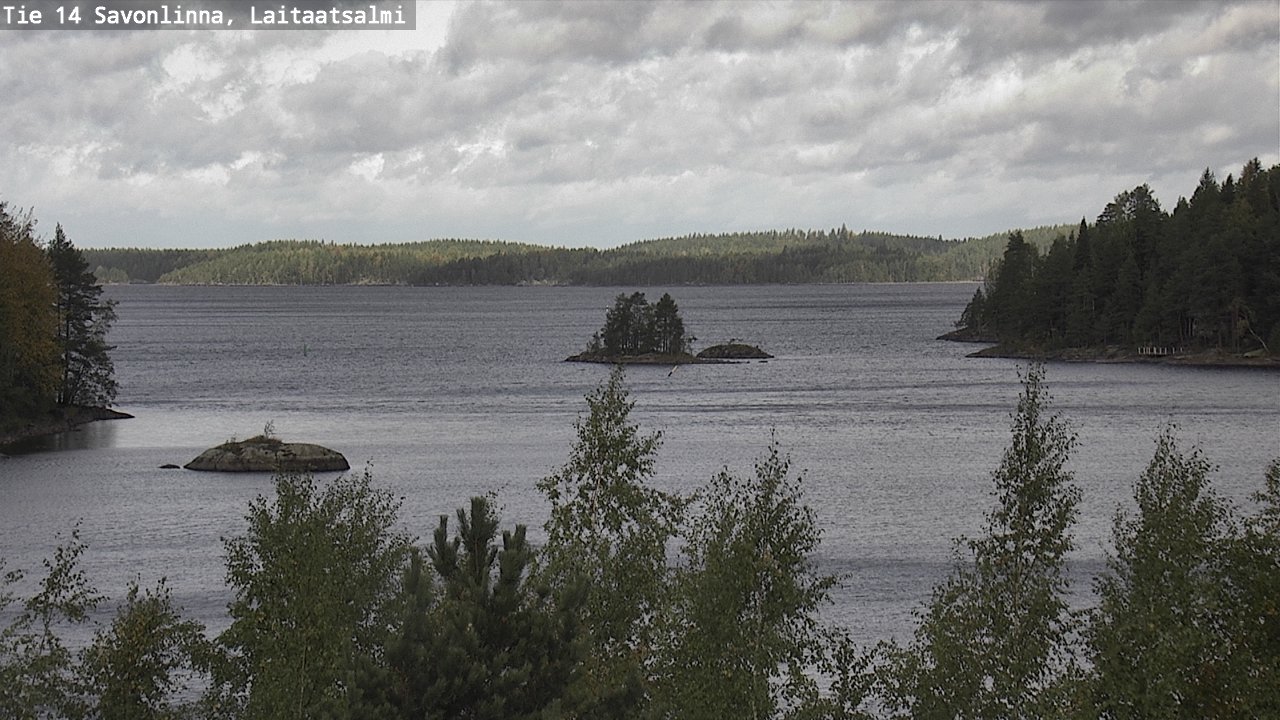 Weather Camera Image Väg 14 Nyslott, Laitaatsalmi, Savonlinna, Etelä-Savo