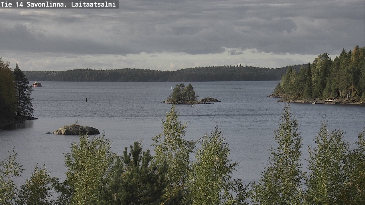 Weather Camera Image Väg 14 Nyslott, Laitaatsalmi, Savonlinna, Etelä-Savo
