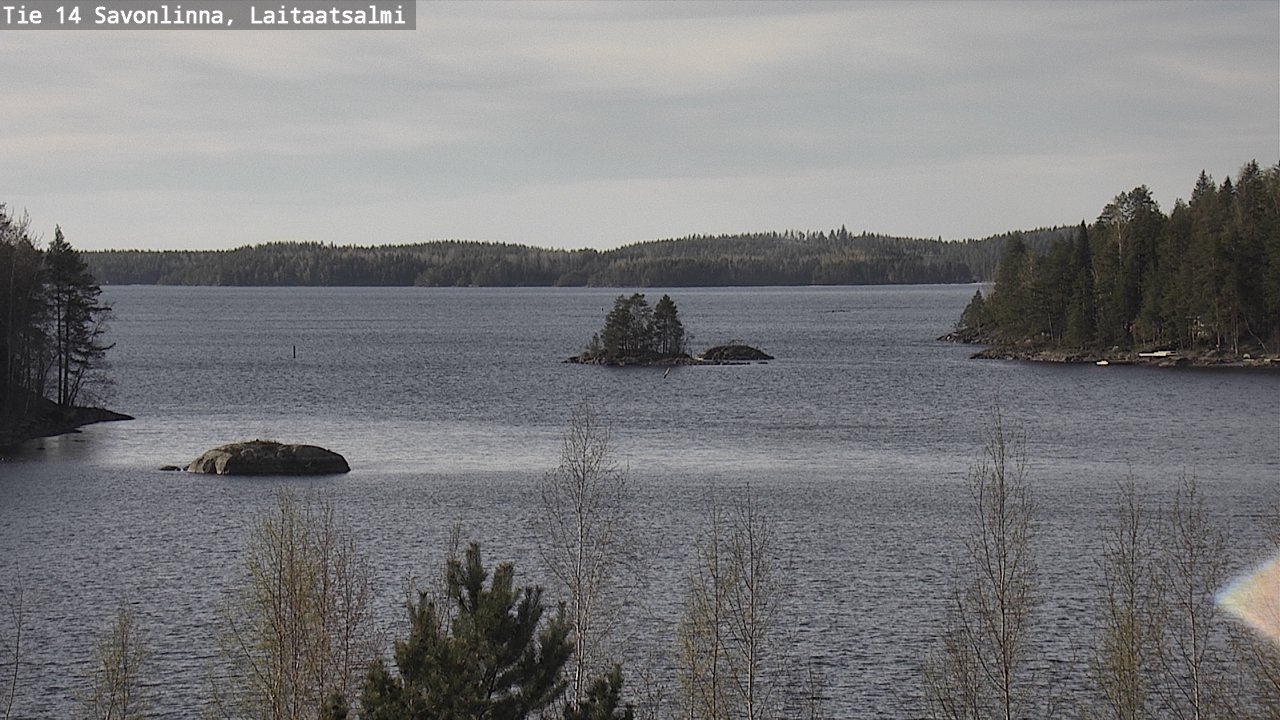 Weather Camera Image Väg 14 Nyslott, Laitaatsalmi, Savonlinna, Etelä-Savo