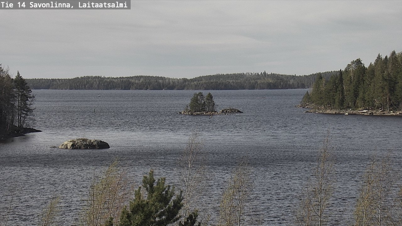 Weather Camera Image Väg 14 Nyslott, Laitaatsalmi, Savonlinna, Etelä-Savo