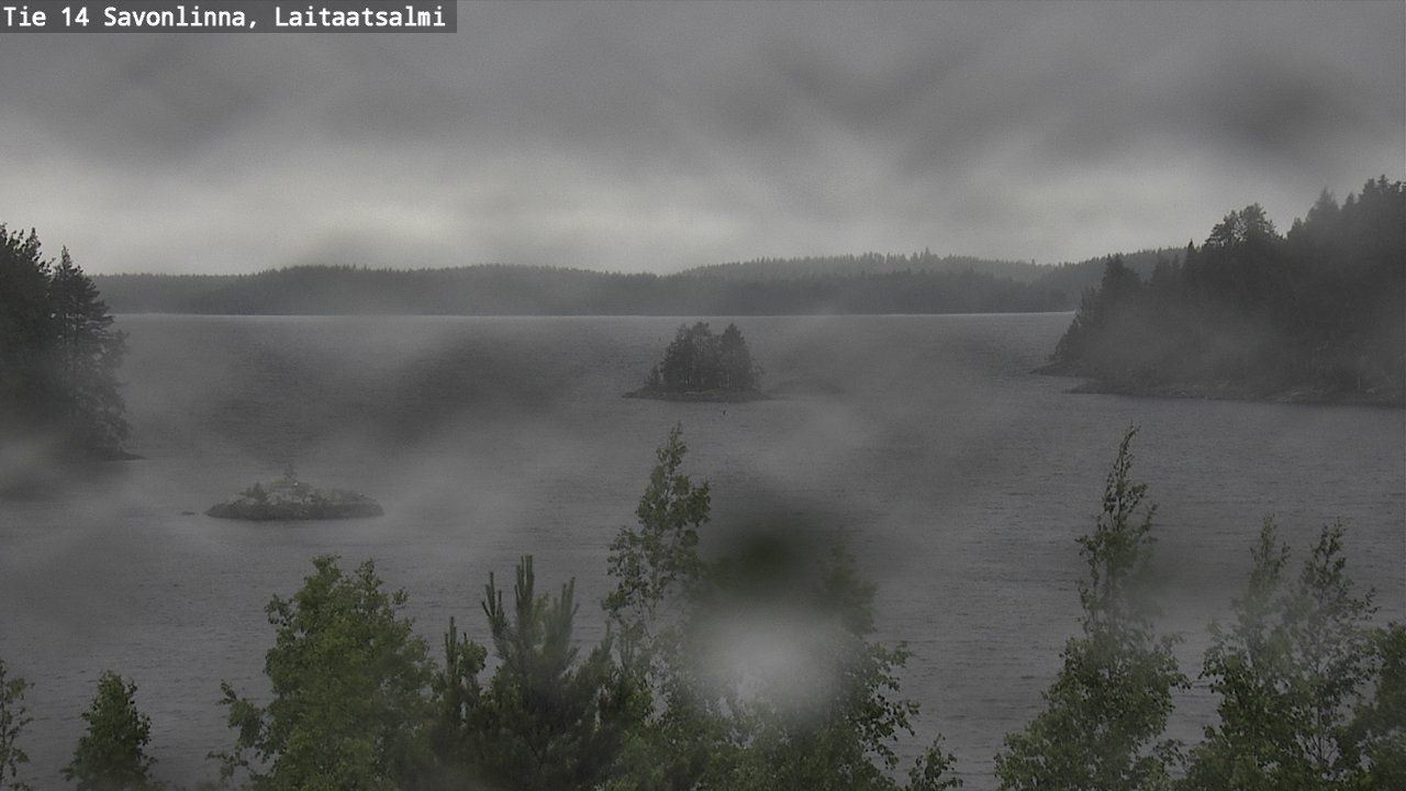 Weather Camera Image Road 14 Savonlinna, Laitaatsalmi, Savonlinna, Etelä-Savo