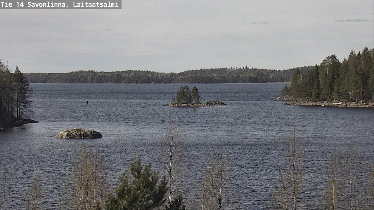 Weather Camera Image Väg 14 Nyslott, Laitaatsalmi, Savonlinna, Etelä-Savo
