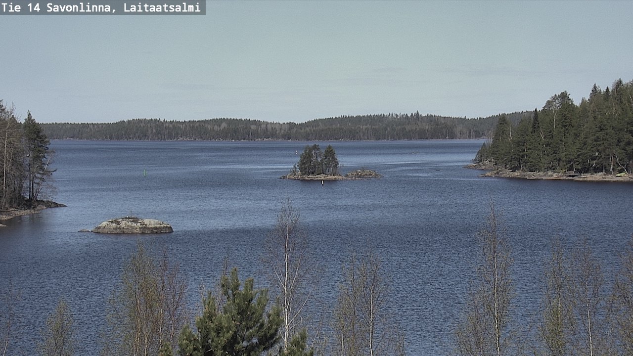 Weather Camera Image Road 14 Savonlinna, Laitaatsalmi, Savonlinna, Etelä-Savo