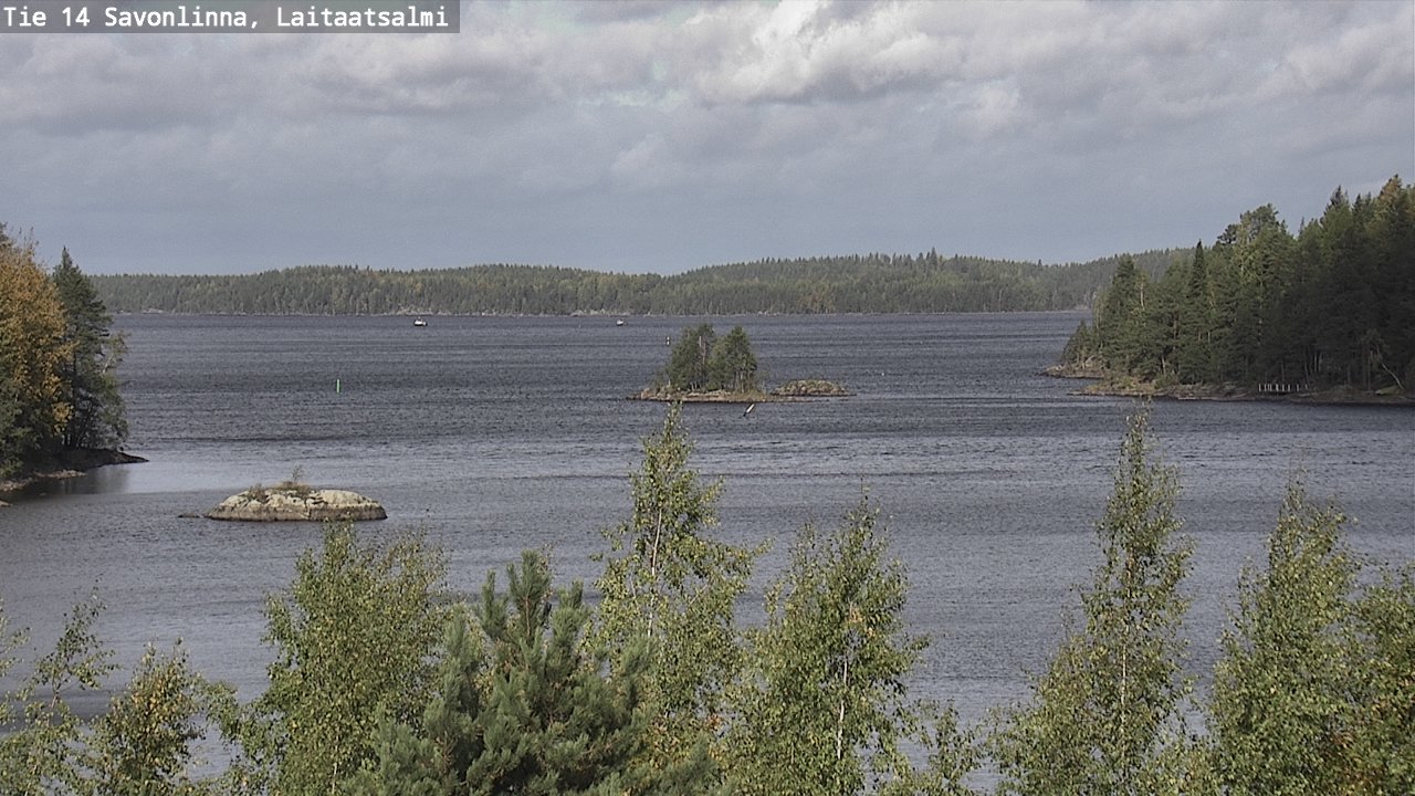 Weather Camera Image Väg 14 Nyslott, Laitaatsalmi, Savonlinna, Etelä-Savo