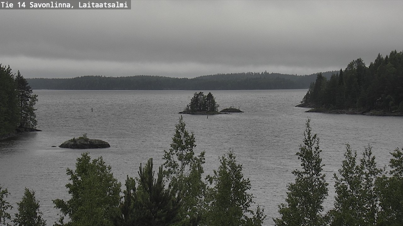 Weather Camera Image Road 14 Savonlinna, Laitaatsalmi, Savonlinna, Etelä-Savo