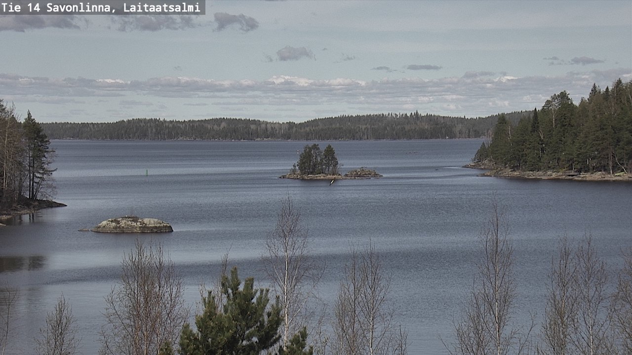 Weather Camera Image Väg 14 Nyslott, Laitaatsalmi, Savonlinna, Etelä-Savo