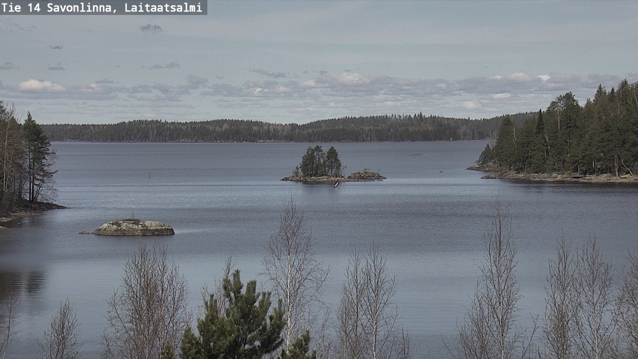 Weather Camera Image Väg 14 Nyslott, Laitaatsalmi, Savonlinna, Etelä-Savo
