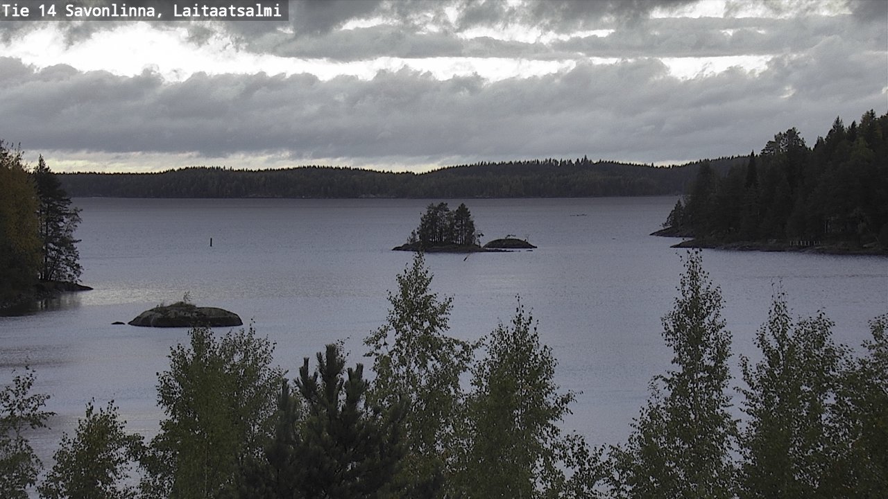 Weather Camera Image Väg 14 Nyslott, Laitaatsalmi, Savonlinna, Etelä-Savo
