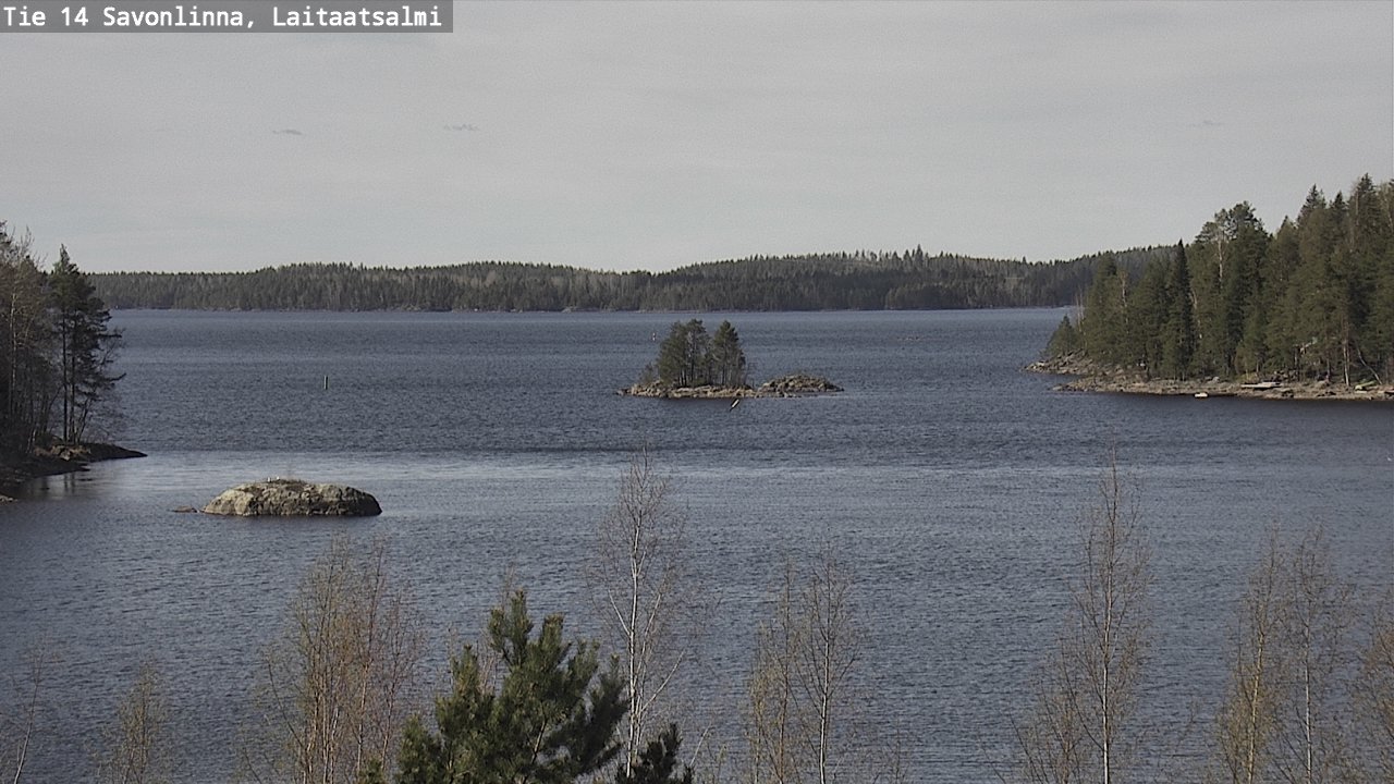 Weather Camera Image Väg 14 Nyslott, Laitaatsalmi, Savonlinna, Etelä-Savo