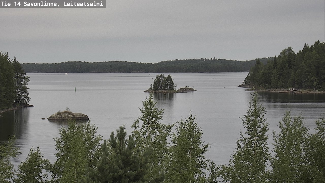 Weather Camera Image Road 14 Savonlinna, Laitaatsalmi, Savonlinna, Etelä-Savo