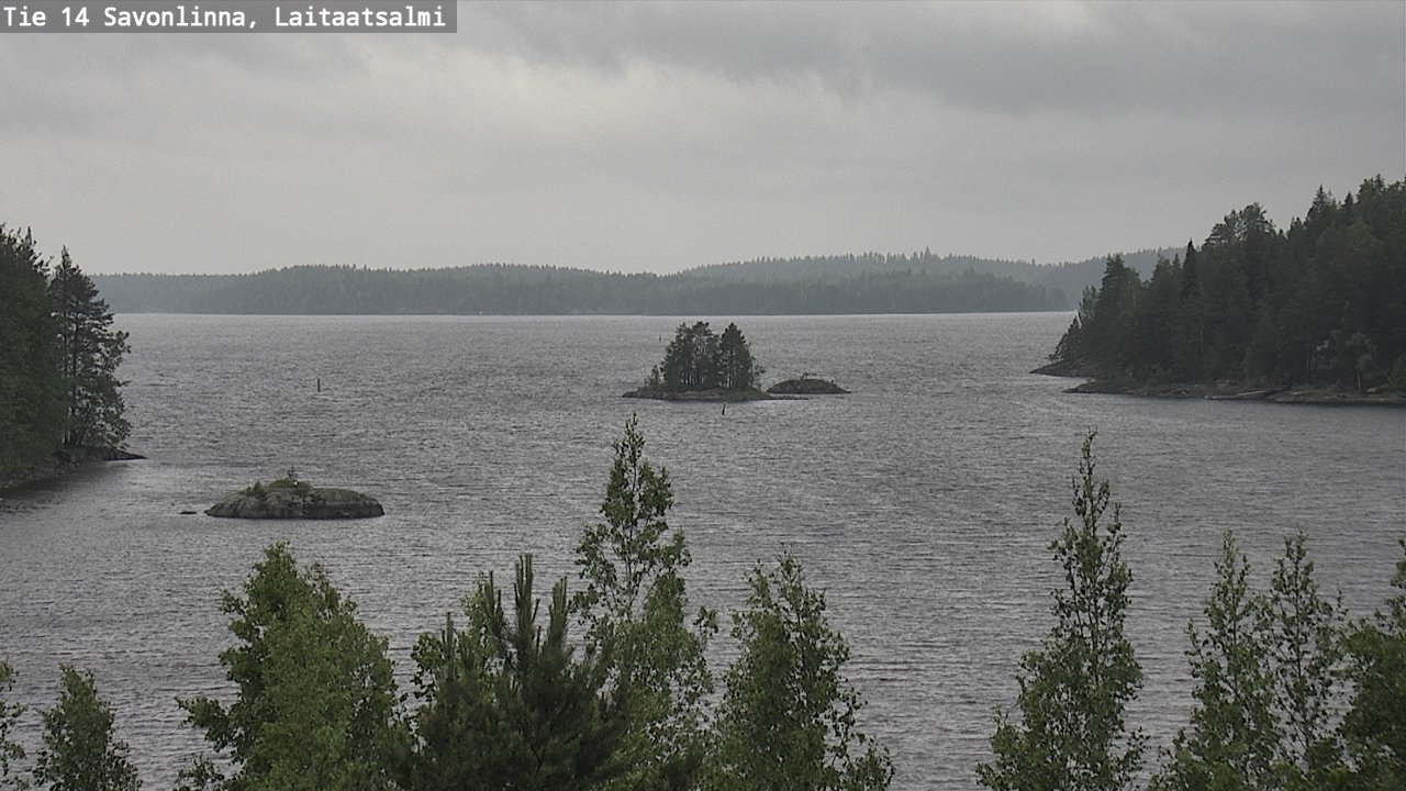 Weather Camera Image Väg 14 Nyslott, Laitaatsalmi, Savonlinna, Etelä-Savo