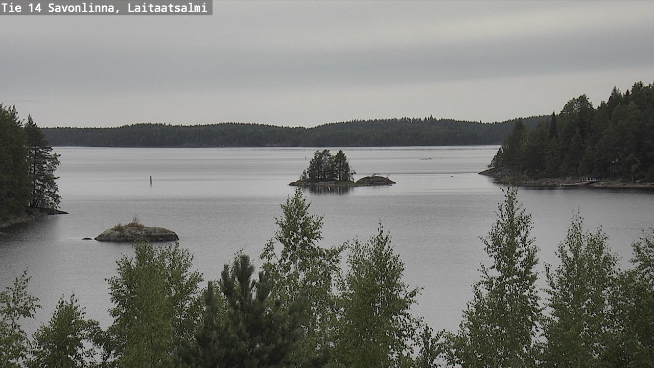 Weather Camera Image Road 14 Savonlinna, Laitaatsalmi, Savonlinna, Etelä-Savo