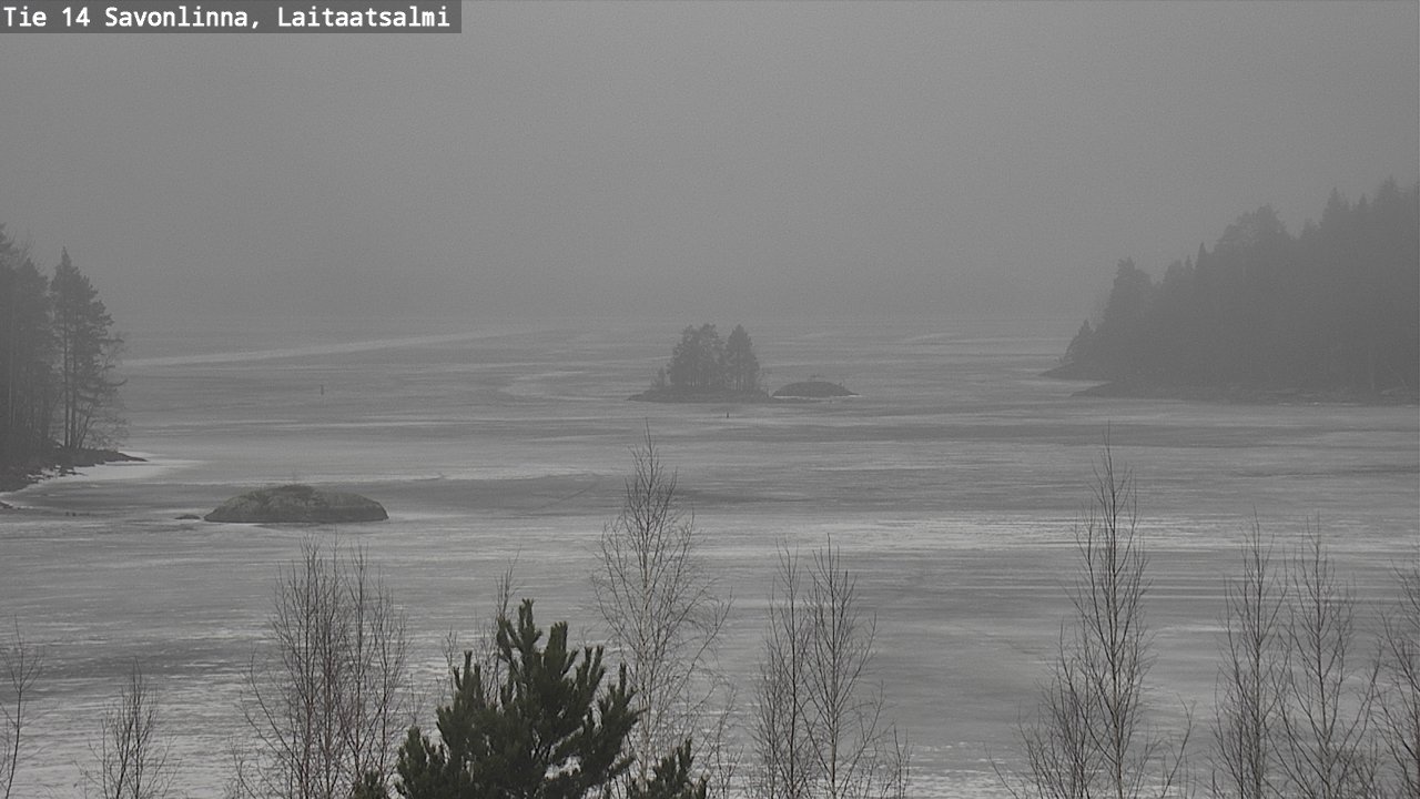 Weather Camera Image Väg 14 Nyslott, Laitaatsalmi, Savonlinna, Etelä-Savo
