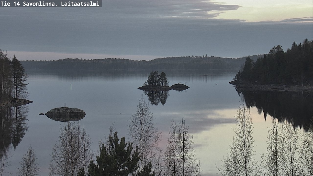 Weather Camera Image Väg 14 Nyslott, Laitaatsalmi, Savonlinna, Etelä-Savo