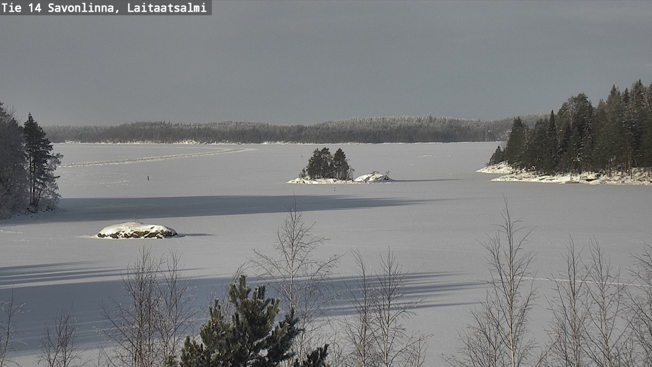 Weather Camera Image Väg 14 Nyslott, Laitaatsalmi, Savonlinna, Etelä-Savo