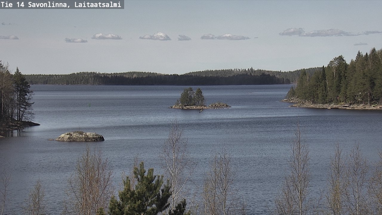 Weather Camera Image Väg 14 Nyslott, Laitaatsalmi, Savonlinna, Etelä-Savo