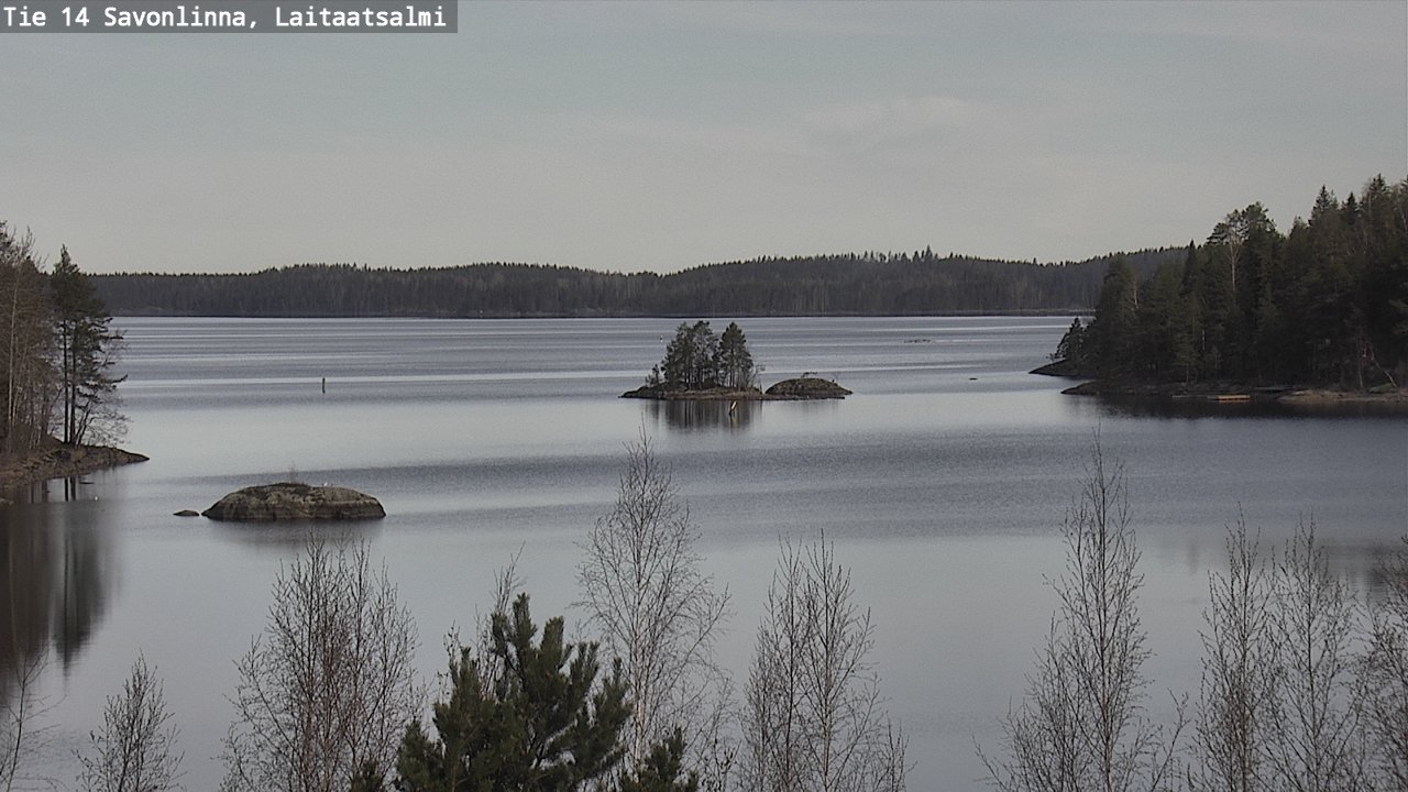 Weather Camera Image Väg 14 Nyslott, Laitaatsalmi, Savonlinna, Etelä-Savo
