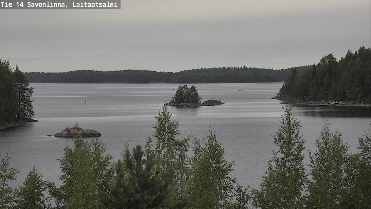 Weather Camera Image Road 14 Savonlinna, Laitaatsalmi, Savonlinna, Etelä-Savo