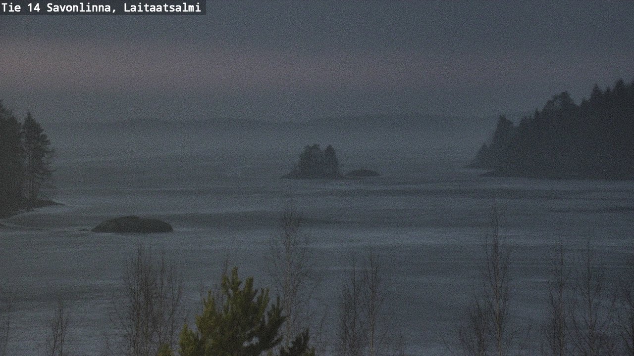 Weather Camera Image Väg 14 Nyslott, Laitaatsalmi, Savonlinna, Etelä-Savo